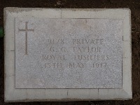 Struma Military Cemetery - Taylor, Gilbert George